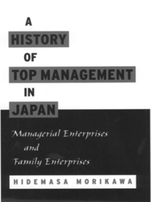 cover image of A History of Top Management in Japan